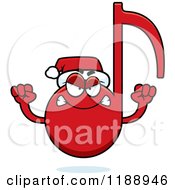 Poster, Art Print Of Mad Christmas Music Note Mascot