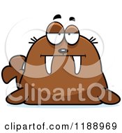 Poster, Art Print Of Bored Or Skeptical Walrus Mascot