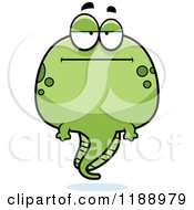 Cartoon Of A Bored Tadpole Mascot Royalty Free Vector Clipart by Cory Thoman