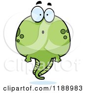 Cartoon Of A Surprised Tadpole Mascot Royalty Free Vector Clipart by Cory Thoman