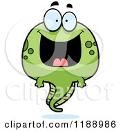 Poster, Art Print Of Happy Grinning Tadpole Mascot