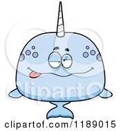 Cartoon Of A Drunk Narwhal Royalty Free Vector Clipart by Cory Thoman