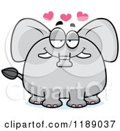 Cartoon Of A Loving Elephant Mascot Royalty Free Vector Clipart