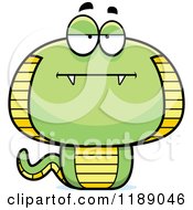 Cartoon Of A Bored Or Skeptical Cobra Snake Mascot Royalty Free Vector Clipart by Cory Thoman