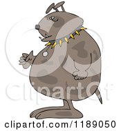 Poster, Art Print Of Junk Yard Dog Standing Upright With Fisted Paws