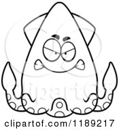 Poster, Art Print Of Black And White Mad Squid