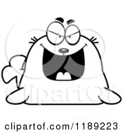 Poster, Art Print Of Black And White Grinning Evil Seal