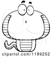 Cartoon Of A Black And White Surprised Cobra Snake Mascot Royalty Free Vector Clipart by Cory Thoman