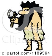 Cartoon Of A Caveman Royalty Free Vector Illustration