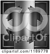Poster, Art Print Of 3d Metal Plaque Over Perforations