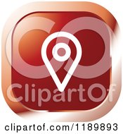 Clipart Of A Red Location Pin Icon Royalty Free Vector Illustration