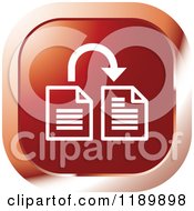 Clipart Of A Red Transcreation Icon Royalty Free Vector Illustration
