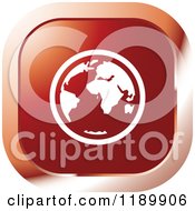 Clipart Of A Red Globe Icon Royalty Free Vector Illustration