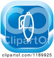 Clipart Of A Blue Pen Icon Royalty Free Vector Illustration