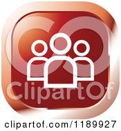 Clipart Of A Red People User Icon Royalty Free Vector Illustration