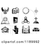 Black And White Christian Icons 3
