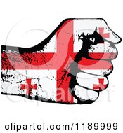 Fisted Georgian Flag Hand