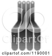 Clipart Of A Black Halftone Dots In Rows Royalty Free Vector Illustration by Andrei Marincas