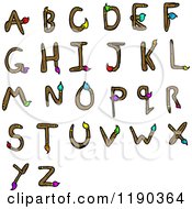 Poster, Art Print Of Alphabet Of Paintbrushes