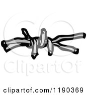 Cartoon Of Barbed Wire Royalty Free Vector Illustration by lineartestpilot