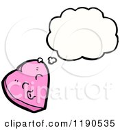 Poster, Art Print Of Pink Heart Thinking