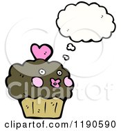 Poster, Art Print Of Chocolate Cupcake Thinking