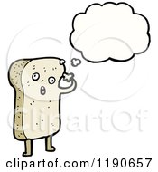 Poster, Art Print Of Slice Of Bread Thinking