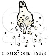 Cartoon Of A Broken Lightbulb Royalty Free Vector Illustration by lineartestpilot