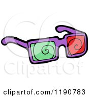 Poster, Art Print Of 3d Glasses