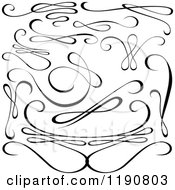 Poster, Art Print Of Black And White Calligraphic Designs 2
