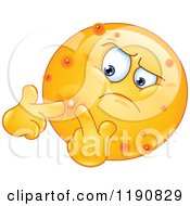 Poster, Art Print Of Acne Ridden Emoticon Popping Pimples