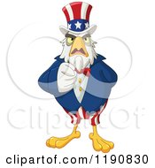 Poster, Art Print Of Pointing Intimidating Uncle Sam Bald Eagle
