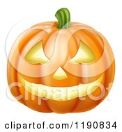 Poster, Art Print Of Grinning Carved Halloween Pumpkin