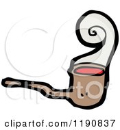 Cartoon Of A Smoking Pipe Royalty Free Vector Illustration