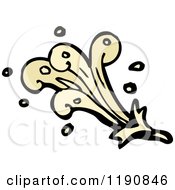 Cartoon Of A Splash Of Water Royalty Free Vector Illustration by lineartestpilot