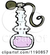 Cartoon Of A Perfume Atomizer Royalty Free Vector Illustration by lineartestpilot