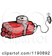 Cartoon Of Sticks Of Dynamite Royalty Free Vector Illustration by lineartestpilot