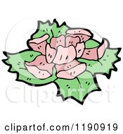 Clipart Of A Wildflower Royalty Free Vector Illustration