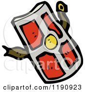 Cartoon Of A Knights Shield Royalty Free Vector Illustration by lineartestpilot