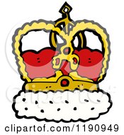 Cartoon Of A Crown Royalty Free Vector Illustration