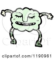 Cartoon Of A Cloud Character Royalty Free Vector Illustration