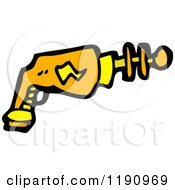 Cartoon Of A Space Ray Gun Royalty Free Vector Illustration by lineartestpilot