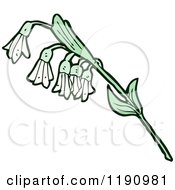 Clip Art Of A Wildflower Royalty Free Vector Illustration by lineartestpilot