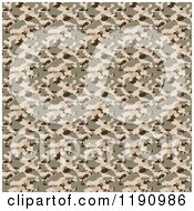 Poster, Art Print Of Seamless Desert Military Camouflage Pattern