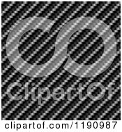 Clipart Of A Background Of Diagonal Carbon Fiber Rows Royalty Free CGI Illustration
