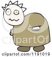 Cartoon Of A Hunchback Royalty Free Vector Illustration by lineartestpilot