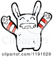 Cartoon Of A Vampire Bunny Royalty Free Vector Illustration