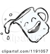 Cartoon Of A Smiling Pitcher Of Milk Royalty Free Vector Illustration by lineartestpilot