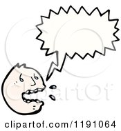 Cartoon Of A Crying Face Speaking Royalty Free Vector Illustration