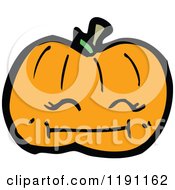 Cartoon Of A Jack O Lantern Royalty Free Vector Illustration